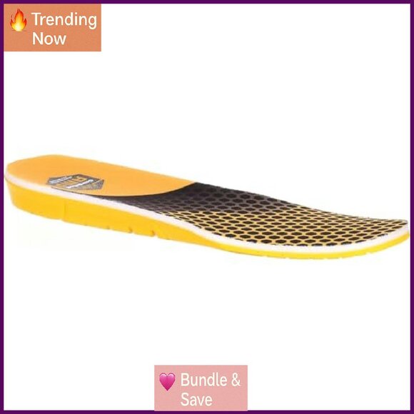 Memory Foam Work Boot Insoles, Large D (M) Size, Polyurethane Cushioning - Picture 2 of 8